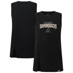 Arizona Diamondbacks Levelwear Women's Influx Team Arch Tank Top Black