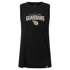 Cleveland Guardians Levelwear Women's Influx Team Arch Tank Top Black