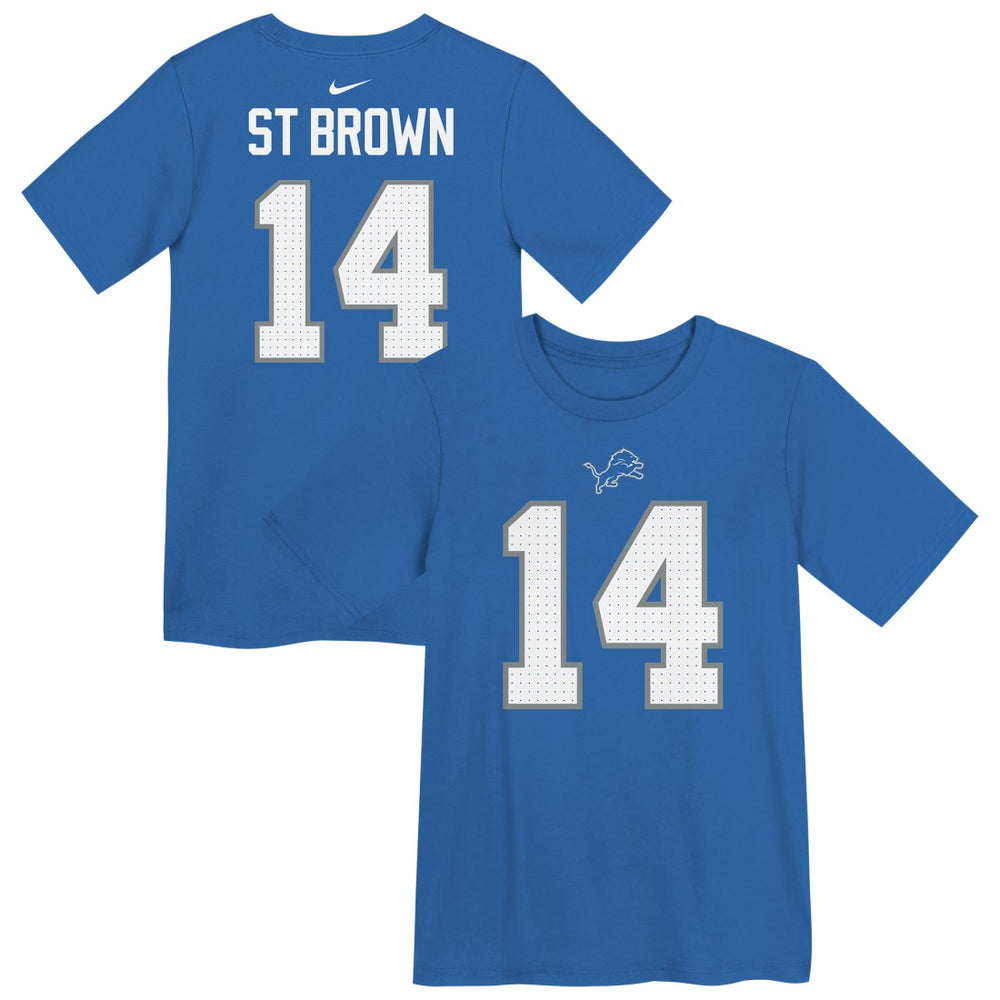 Amon-Ra St. Brown Detroit Lions Preschool Player Name & Number T-Shirt - Blue for sale