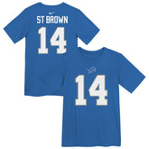 Amon-Ra St. Brown Detroit Lions Preschool Player Name & Number T-Shirt - Blue for sale