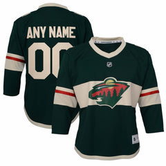 Minnesota Wild Youth Replica Custom Jersey - Green Jerseys
