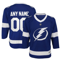 Tampa Bay Lightning Youth Replica Custom Jersey - Blue Jerseys