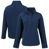 Arizona Cardinals Cutter & Buck Women's Hunts Point Eco Half-Snap Sweatshirt - Navy discount