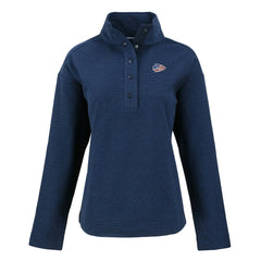 Kansas City Chiefs Cutter & Buck Women's Hunts Point Eco Half-Snap Sweatshirt - Navy outlet