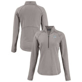 Cincinnati Bengals Cutter & Buck Women's Peshastin Eco Fleece Recycled Tri-Blend Raglan Half-Zip Jacket - Heather Gray outlet