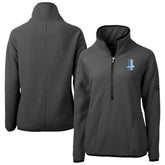 Detroit Lions Cutter & Buck Women's Historic Cascade Eco Sherpa Fleece Half-Zip Jacket - Charcoal sale