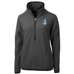 Detroit Lions Cutter & Buck Women's Historic Cascade Eco Sherpa Fleece Half-Zip Jacket - Charcoal sale