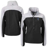 Indianapolis Colts Cutter & Buck Women's Charter Eco Recycled Half-Zip Hooded Anorak Jacket - Black for sale