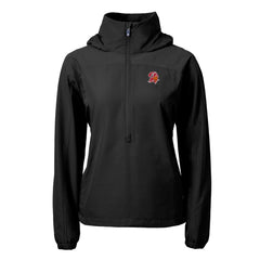 Tampa Bay Buccaneers Cutter & Buck Women's Charter Eco Recycled Half-Zip Hooded Anorak Jacket - Black online