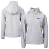 Seattle Seahawks Cutter & Buck Women's Charter Eco Recycled Half-Zip Hooded Anorak Jacket - Gray discount