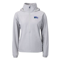Seattle Seahawks Cutter & Buck Women's Charter Eco Recycled Half-Zip Hooded Anorak Jacket - Gray discount