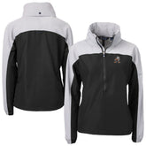 Cleveland Browns Cutter & Buck Women's Charter Eco Recycled Half-Zip Hooded Anorak Jacket - Black outlet
