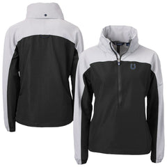 Indianapolis Colts Cutter & Buck Women's Charter Eco Recycled Half-Zip Hooded Anorak Jacket - Black online