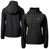 Atlanta Falcons Cutter & Buck Women's Charter Eco Recycled Half-Zip Hooded Anorak Jacket - Black cheap