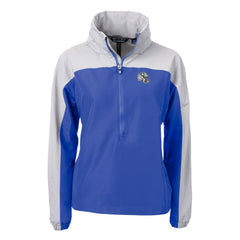Indianapolis Colts Cutter & Buck Women's Charter Eco Recycled Half-Zip Hooded Anorak Jacket - Blue on sale