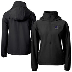 Minnesota Vikings Cutter & Buck Women's Charter Eco Recycled Half-Zip Hooded Anorak Jacket - Black online