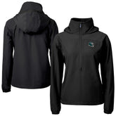 Philadelphia Eagles Cutter & Buck Women's Charter Eco Recycled Half-Zip Hooded Anorak Jacket - Black outlet