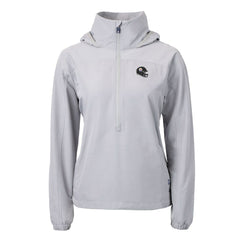 Pittsburgh Steelers Cutter & Buck Women's Charter Eco Recycled Half-Zip Hooded Anorak Jacket - Gray outlet