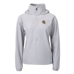 San Francisco 49ers Cutter & Buck Women's Charter Eco Recycled Half-Zip Hooded Anorak Jacket - Gray online