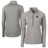 Chicago Bears Cutter & Buck Women's Adapt Eco Knit Stretch Recycled Raglan Half-Zip Top - Gray on sale