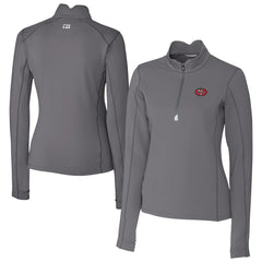 San Francisco 49ers Cutter & Buck Women's Traverse Stretch Quarter-Zip Pullover Top - Gray cheap