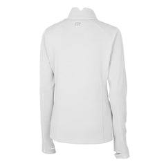 San Francisco 49ers Cutter & Buck Women's Traverse Stretch Quarter-Zip Pullover Top - White discount