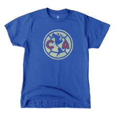 Club America 1863FC Youth Color Badge T-Shirt - Blue on sale