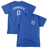 Robert Lewandowski Barcelona 1863FC Youth Player T-Shirt on sale - Blue