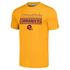 Washington Commanders Homage Unisex The NFL ASL Collection by Love Sign Tri-Blend T-Shirt - Gold discount
