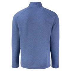 Los Angeles Dodgers Cutter & Buck Peshastin Eco Fleece Recycled Raglan Quarter-Zip Top Heather Royal