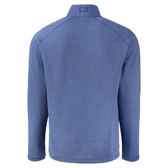 New York Yankees Cutter & Buck Peshastin Eco Fleece Recycled Raglan Quarter-Zip Top Heather Blue
