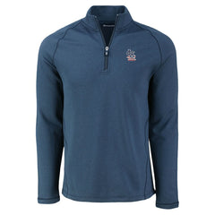 St. Louis Cardinals Cutter & Buck Peshastin Eco Fleece Recycled Raglan Quarter-Zip Top Heather Navy