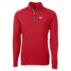 Kansas City Chiefs Cutter & Buck Adapt Eco DryTec Raglan Quarter-Zip Jacket - Red online