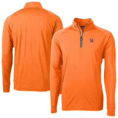 Tampa Bay Buccaneers Cutter & Buck Adapt Eco DryTec Raglan Quarter-Zip Jacket - Orange on sale