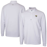 Jacksonville Jaguars Cutter & Buck Traverse Stretch Quarter-Zip Top - White cheap