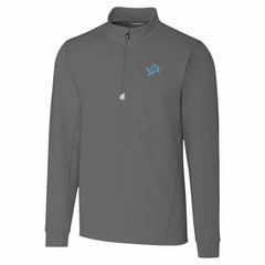 Detroit Lions Cutter & Buck Traverse Stretch Quarter-Zip Top - Gray outlet
