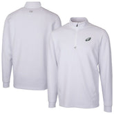 Philadelphia Eagles Cutter & Buck Traverse Stretch Quarter-Zip Top - White on sale