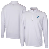 Detroit Lions Cutter & Buck Traverse Stretch Quarter-Zip Top - White discount
