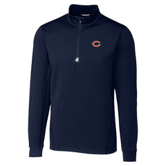 Chicago Bears Cutter & Buck Traverse Stretch Quarter-Zip Top - Navy outlet