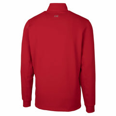 San Francisco 49ers Cutter & Buck Traverse Stretch Quarter-Zip Top - Red on sale