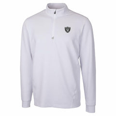 Las Vegas Raiders Cutter & Buck Traverse Stretch Quarter-Zip Top - White for sale