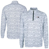 New England Patriots Cutter & Buck Traverse Camo Print Stretch Quarter-Zip Top - Charcoal on sale
