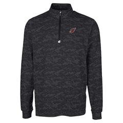 Arizona Cardinals Cutter & Buck Traverse Camo Print Stretch Quarter-Zip Top - Black for sale