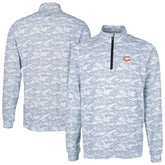 Chicago Bears Cutter & Buck Traverse Camo Print Stretch Quarter-Zip Top - Charcoal for sale