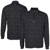 Carolina Panthers Cutter & Buck Traverse Camo Print Stretch Quarter-Zip Top - Black cheap
