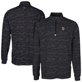 Minnesota Vikings Cutter & Buck Traverse Camo Print Stretch Quarter-Zip Top - Black sale