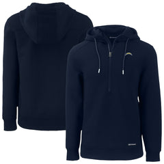 Los Angeles Chargers Cutter & Buck Roam Eco Recycled Half-Zip Hoodie - Navy sale