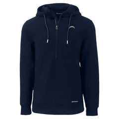 Los Angeles Chargers Cutter & Buck Roam Eco Recycled Half-Zip Hoodie - Navy sale
