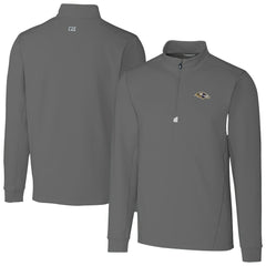 Baltimore Ravens Cutter & Buck Big & Tall Traverse Eco Tri-Blend DryTec Quarter-Zip Jacket - Gray sale