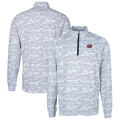 San Francisco 49ers Cutter & Buck Big & Tall Traverse Eco Camo Tri-Blend DryTec Quarter-Zip Jacket - Charcoal outlet